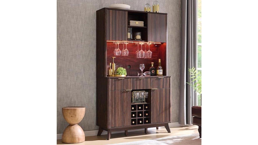 tall wine bar cabinet