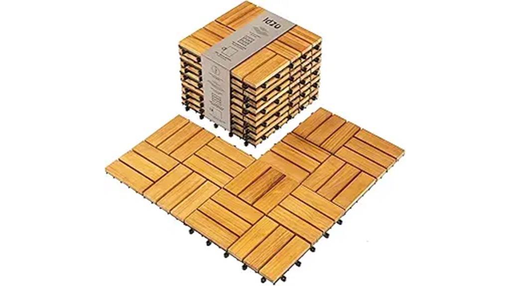teak deck tiles set