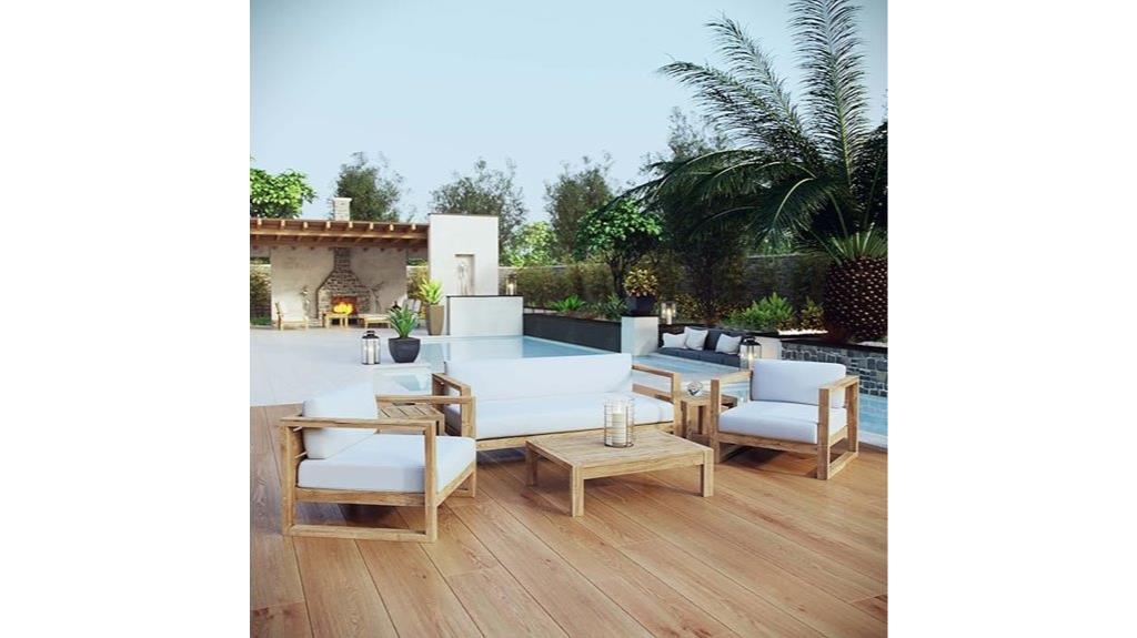 teak outdoor sectional sofa