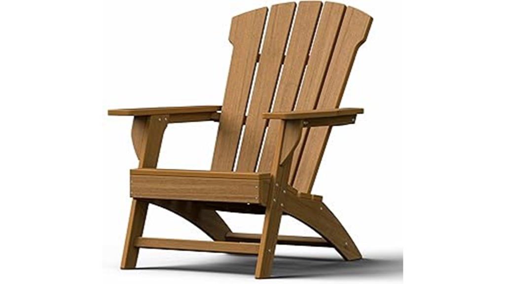 teak plastic adirondack chair