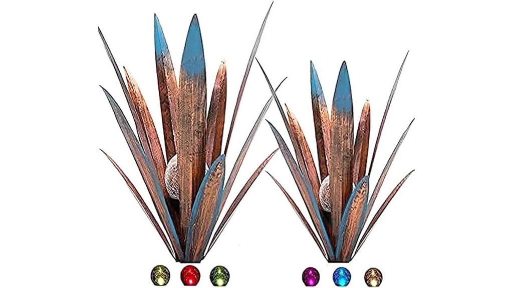 tequila agave solar sculptures