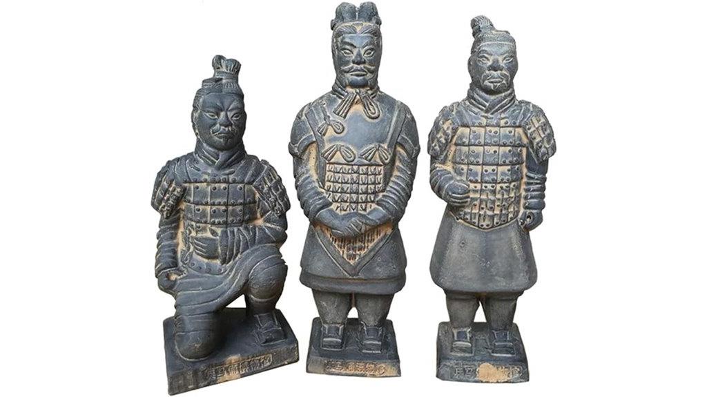 terracotta warriors figurine set