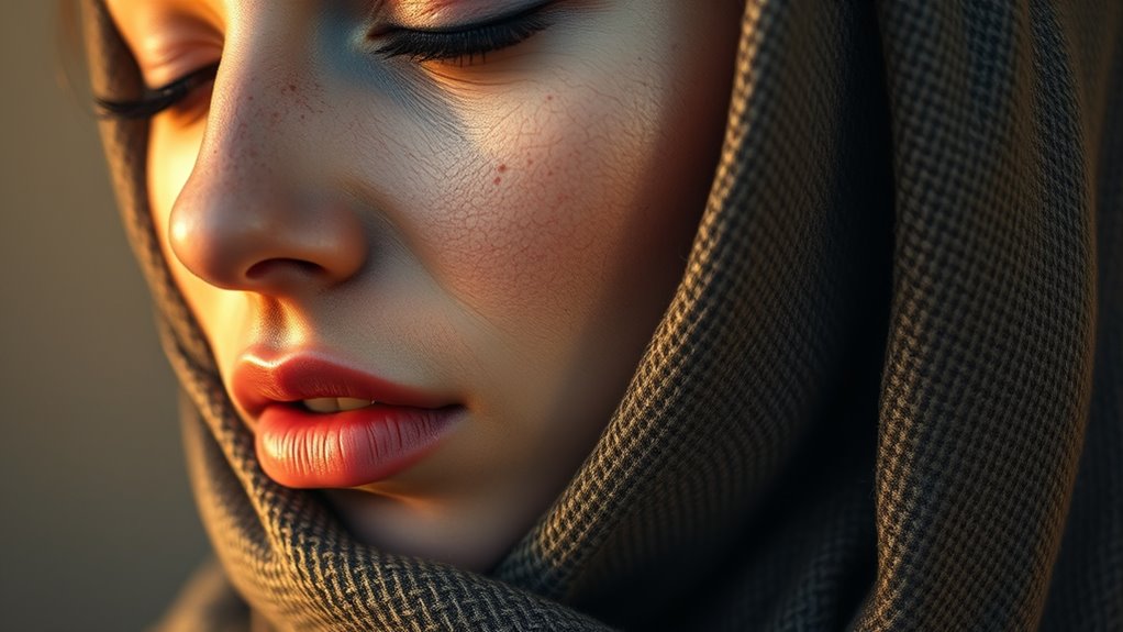 texture masks skin flaws