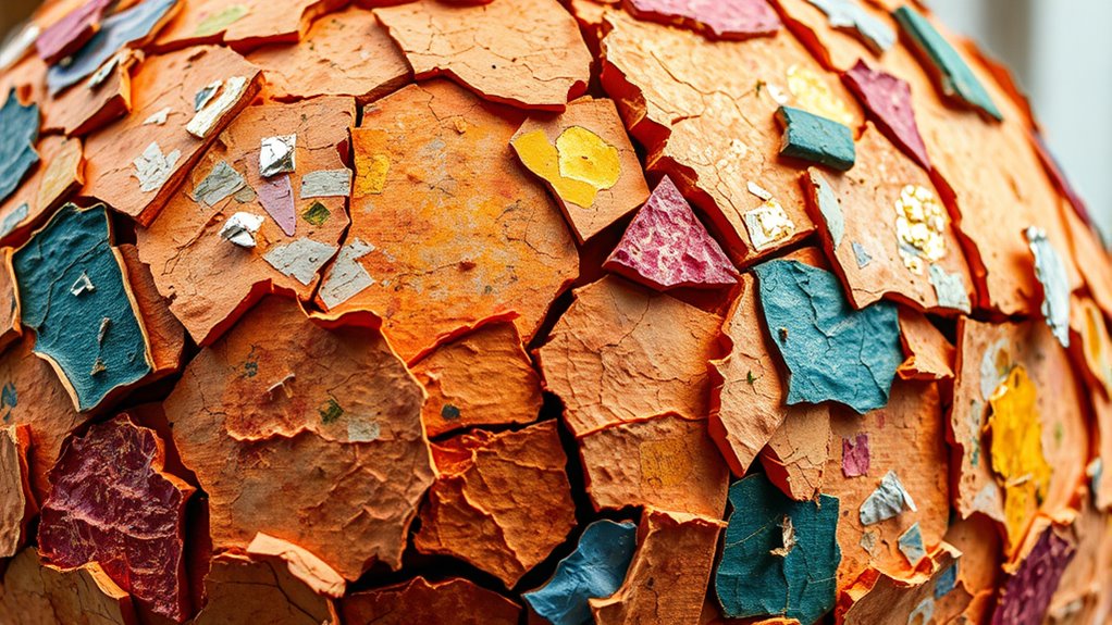 textured layered mixed media