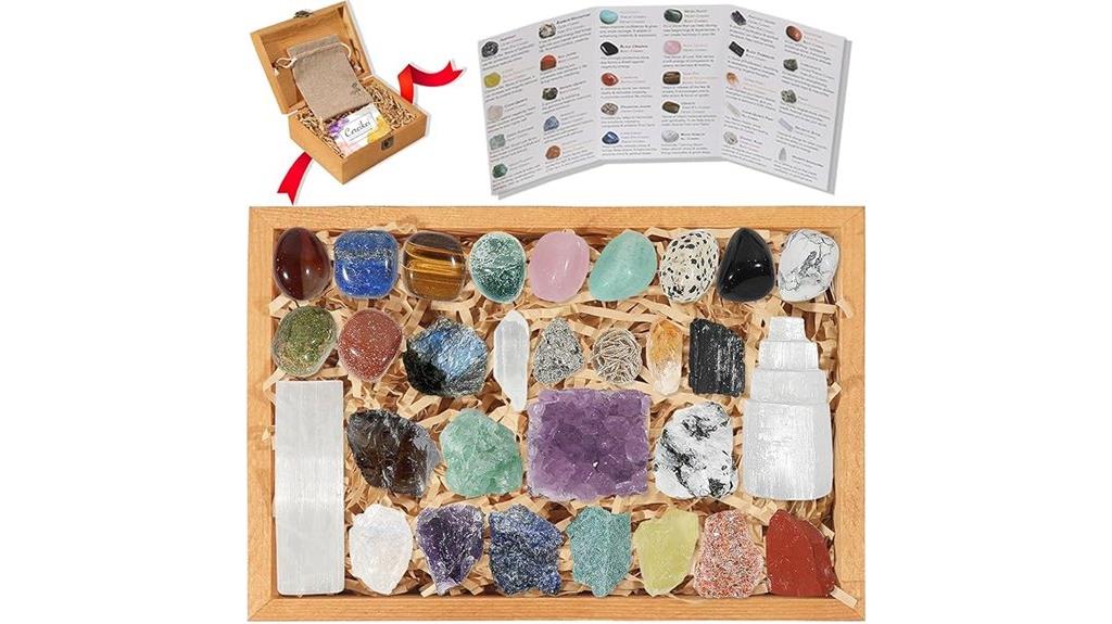 thirty crystal stone set