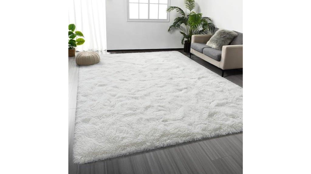 tie dye plush fuzzy rug