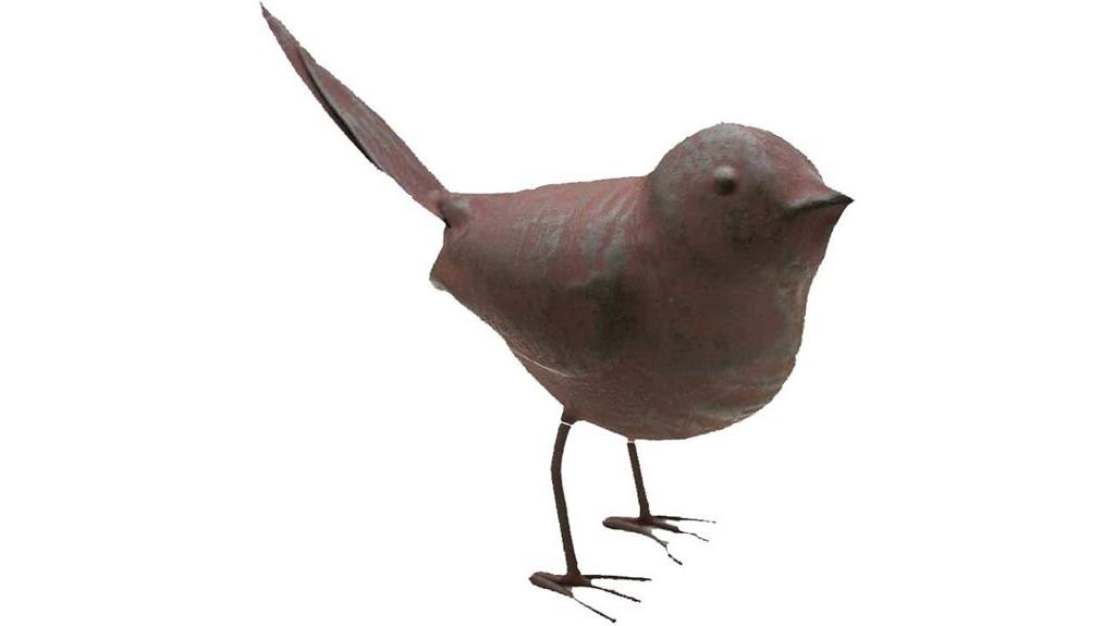 tin bird figurine set