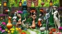 top boho garden sculpture ideas