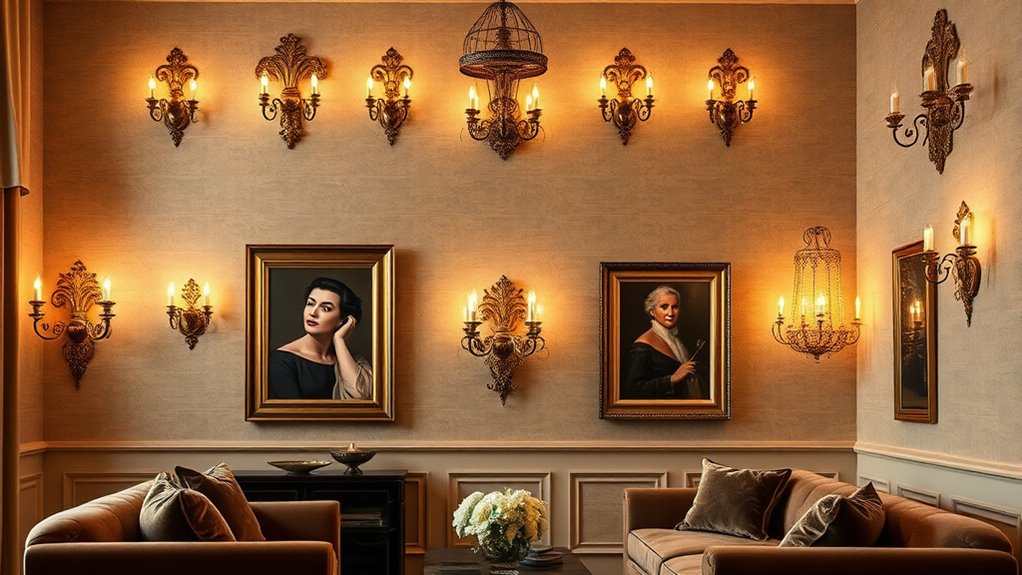 top brass wall sconces