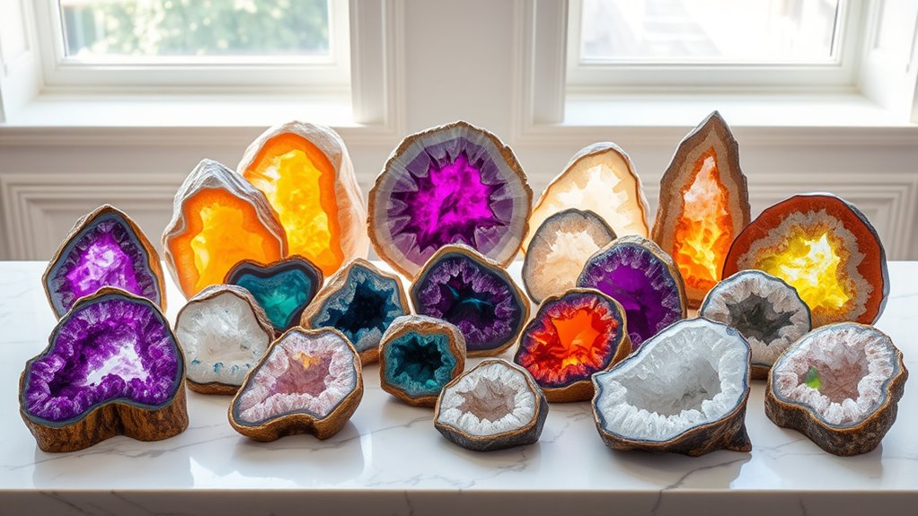 top crystal geode decor