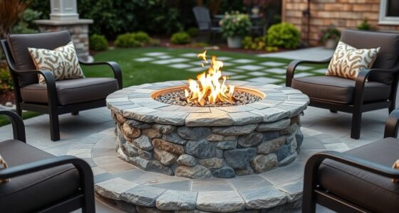 top durable stone fire pits