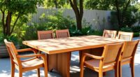 top durable teak dining sets