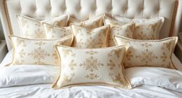 top embroidered pillow shams