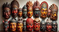 top hand carved cultural masks