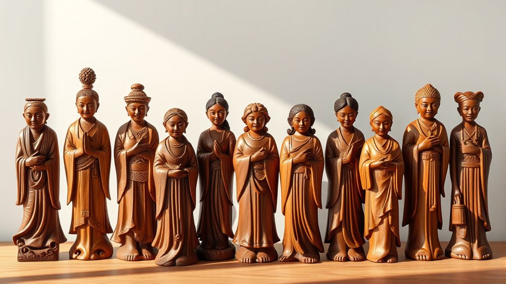 top hand carved figurines
