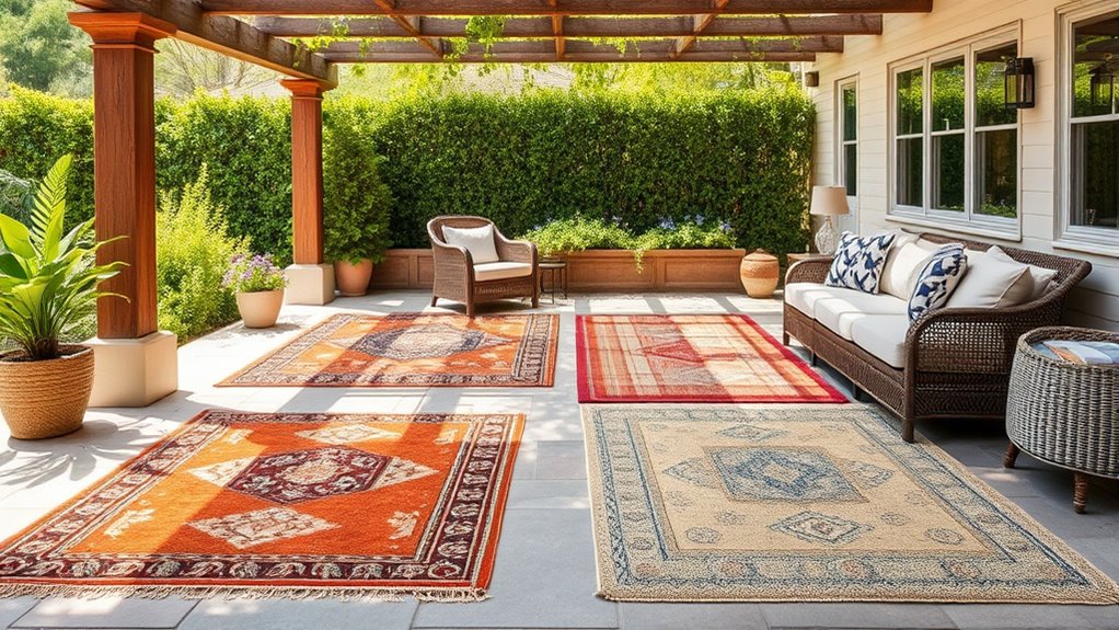 top handwoven patio rugs