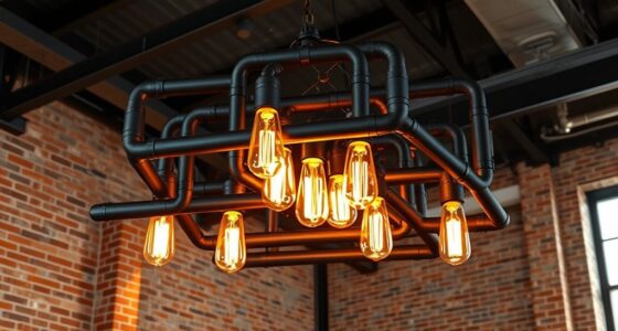 top industrial pipe chandeliers
