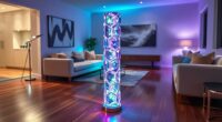 top led crystal floor lamps