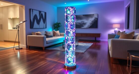 top led crystal floor lamps