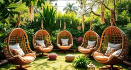 top outdoor boho egg chairs