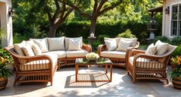 top outdoor wicker sectionals