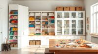 top oversized craft storage cabinets
