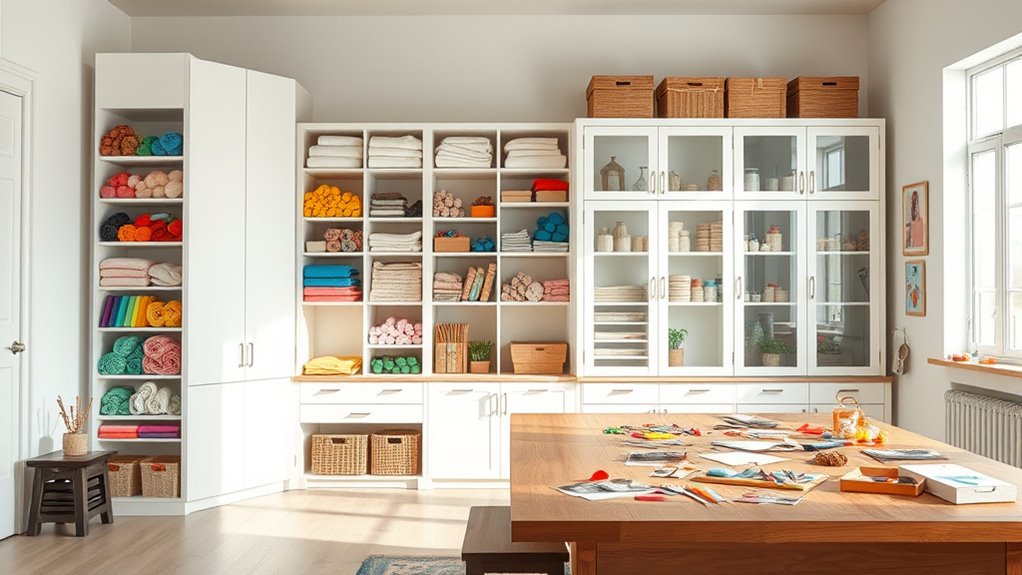 top oversized craft storage cabinets