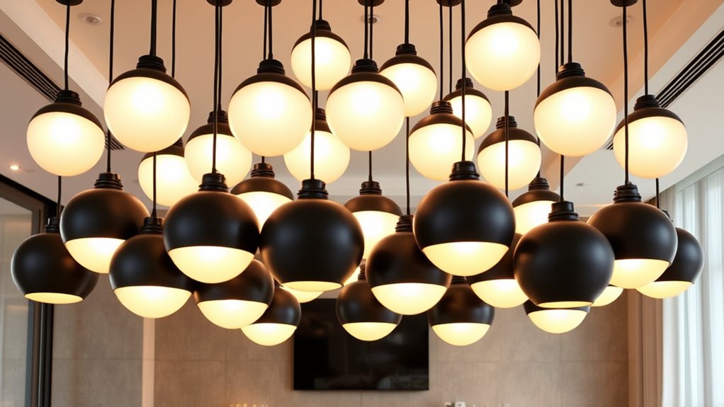 top oversized globe pendant lights