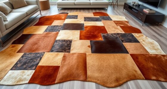 top patchwork cowhide rugs