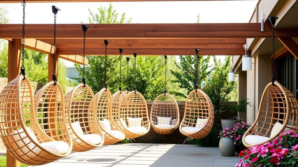 top rattan hanging chairs