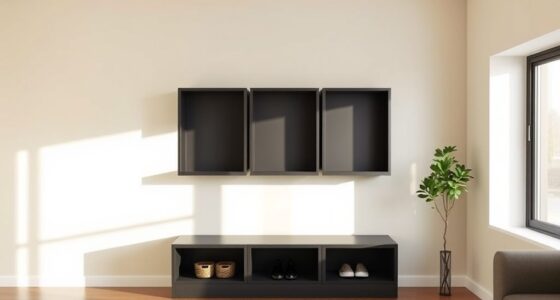 top space saving storage benches