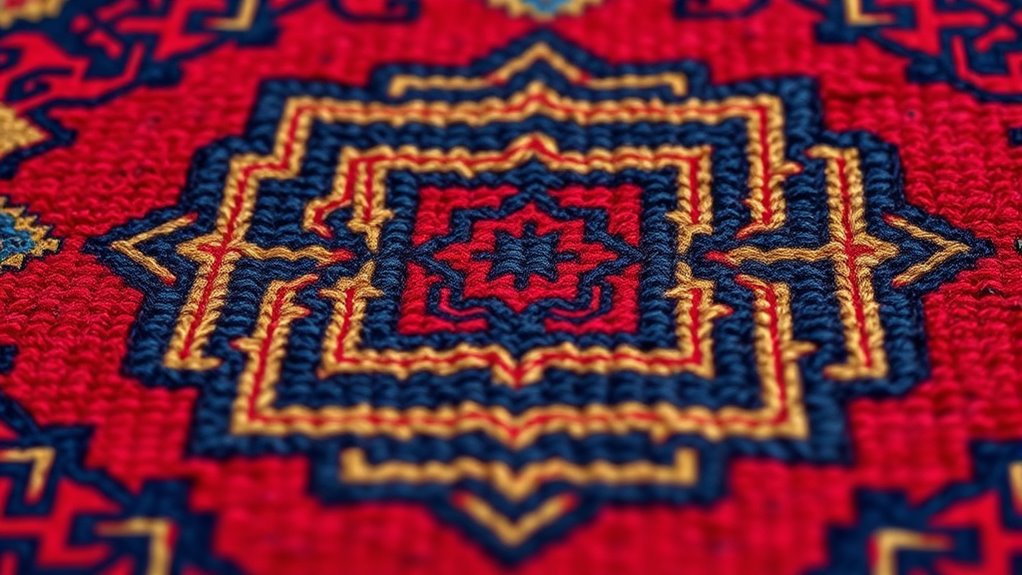 trade influenced weaving techniques