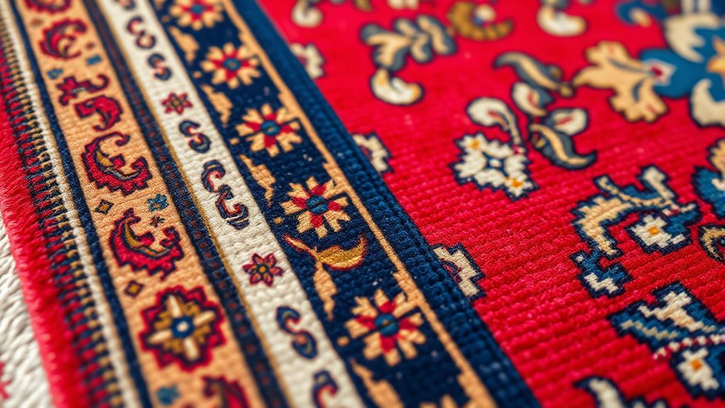 traditional knotting and dyes