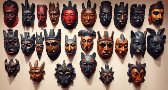tribal masks home decor