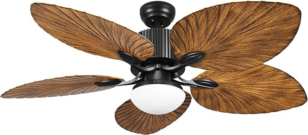 tropical fan with led