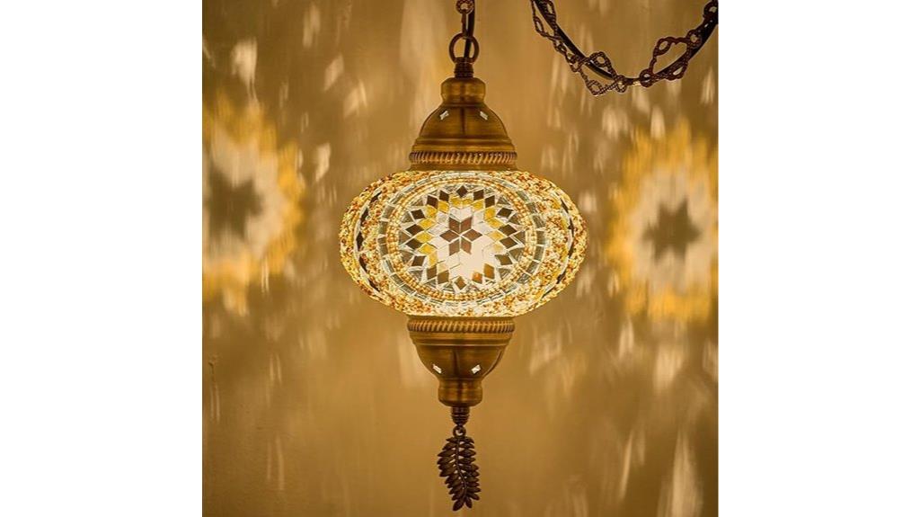 turkish moroccan mosaic pendant