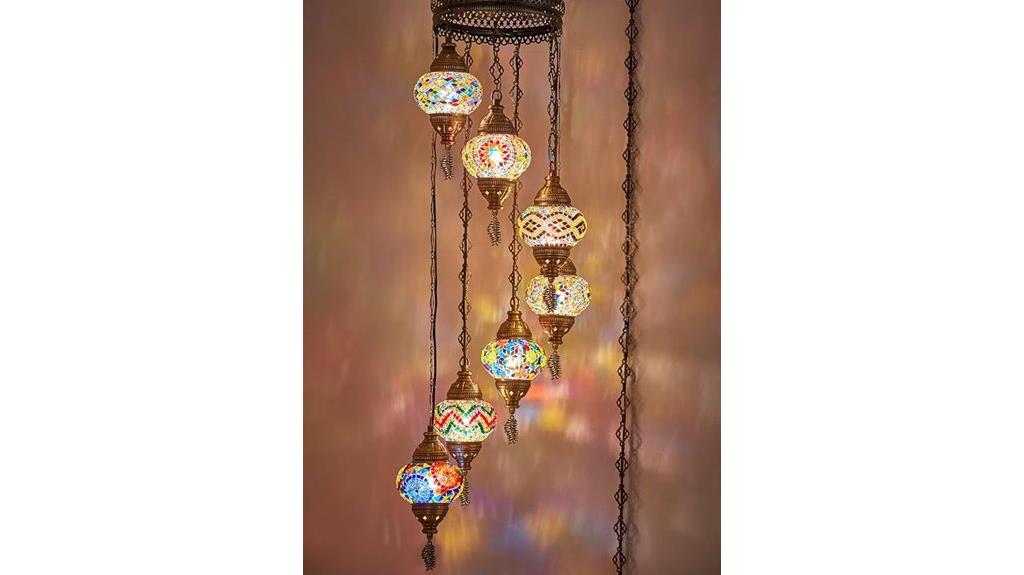 turkish mosaic chandelier cord