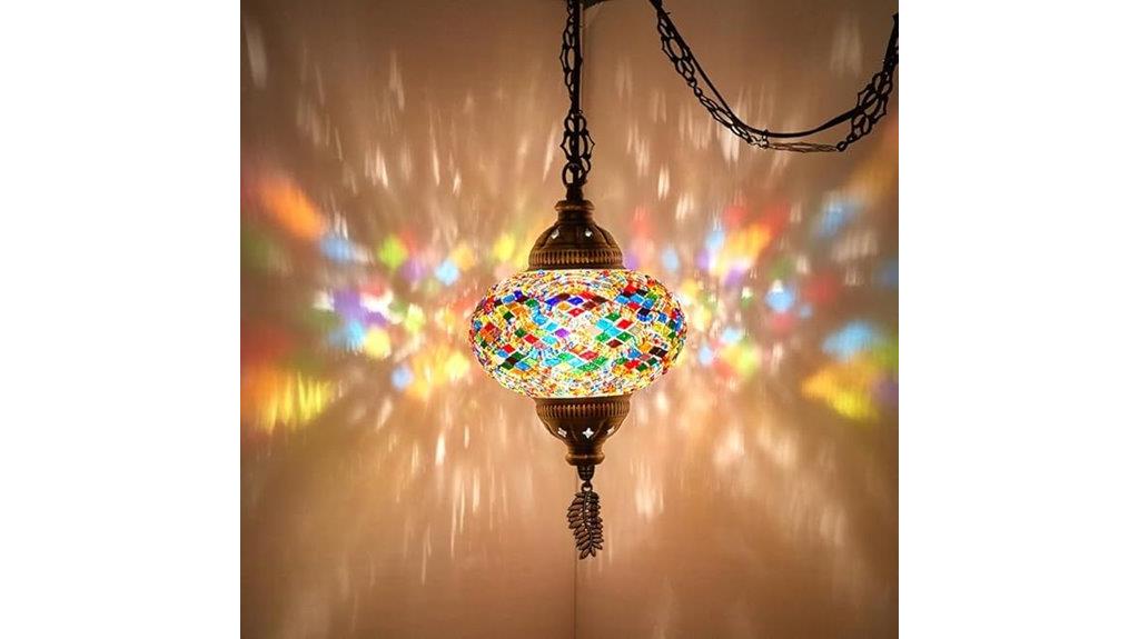 turkish mosaic pendant light