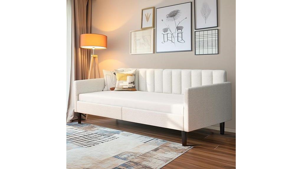 twin size boucle daybed