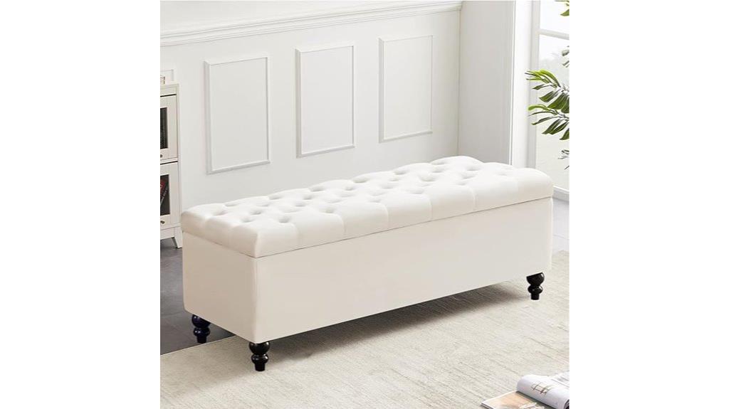 upholstered 50 2 inch storage ottoman