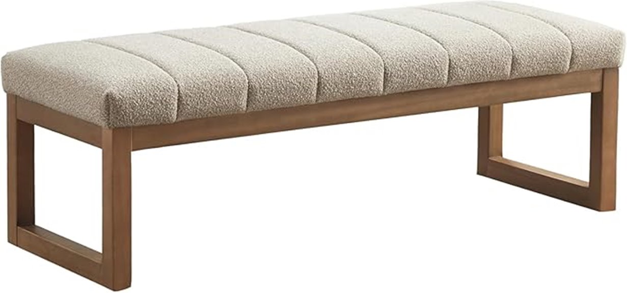 upholstered 52 7 inch bench