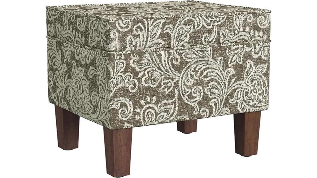 upholstered storage ottoman