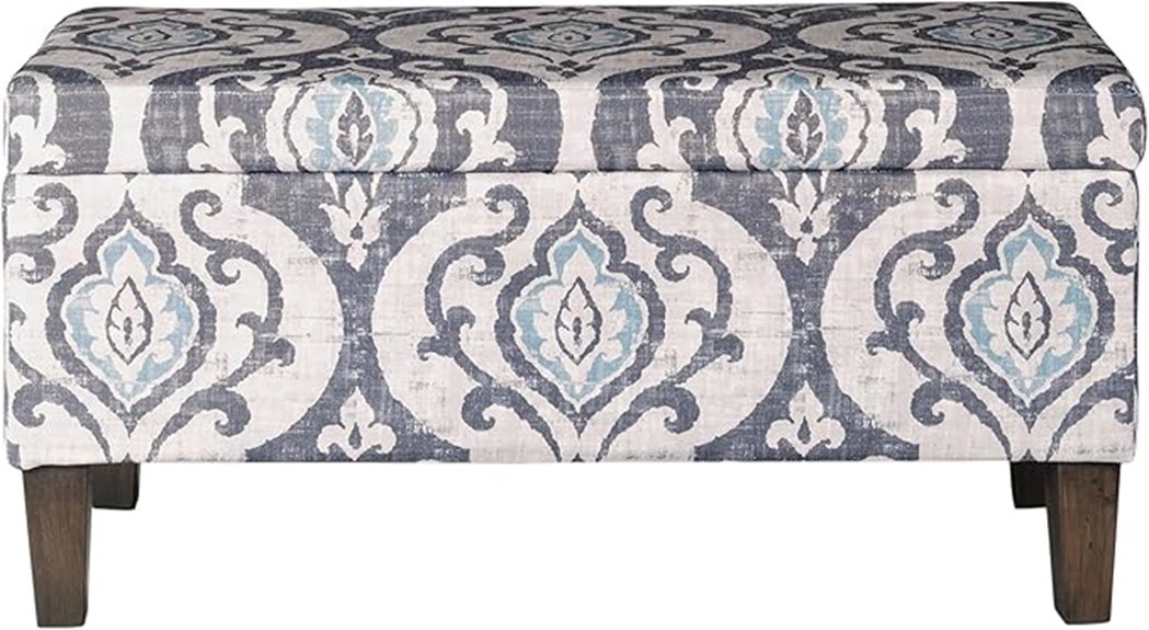 upholstered storage ottoman