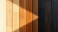 varied wood tone palette