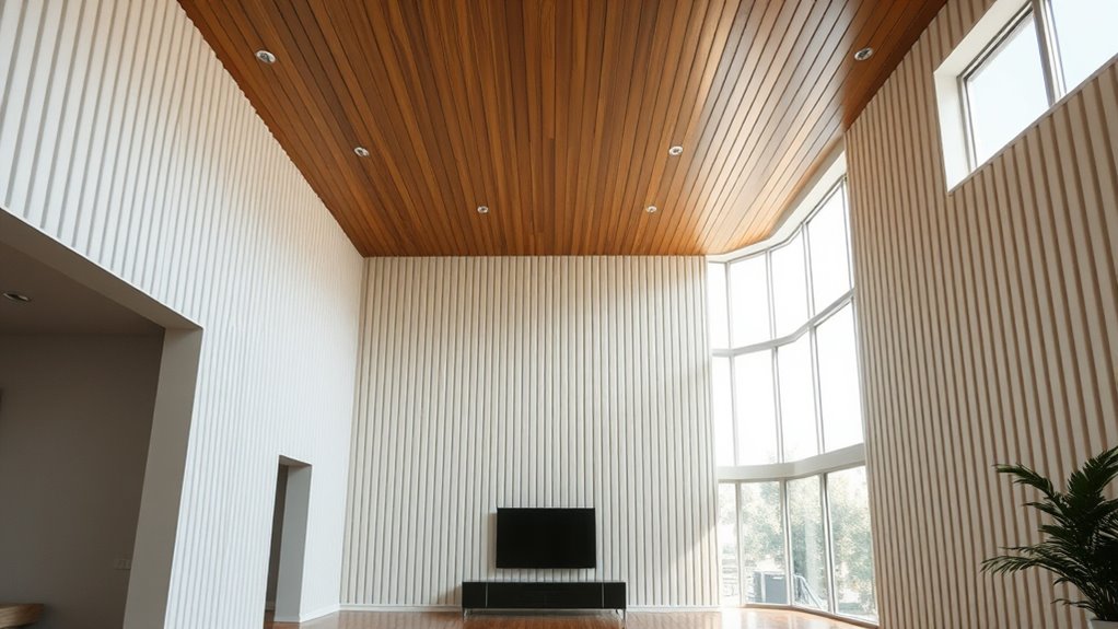 vertical stripes create visual height