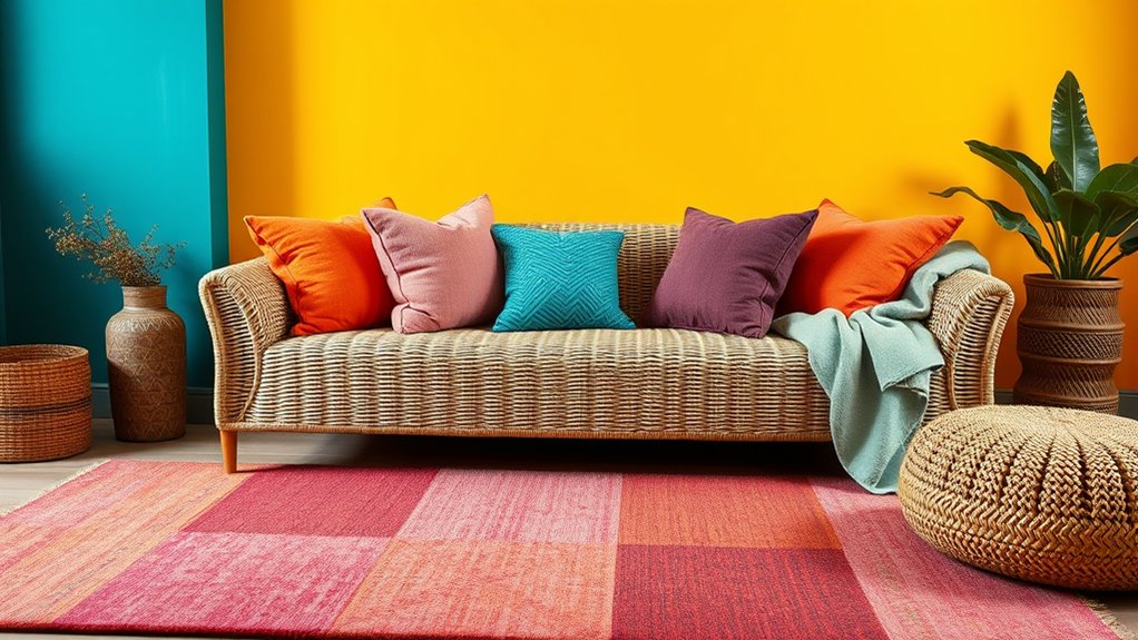 vibrant balanced rug choices