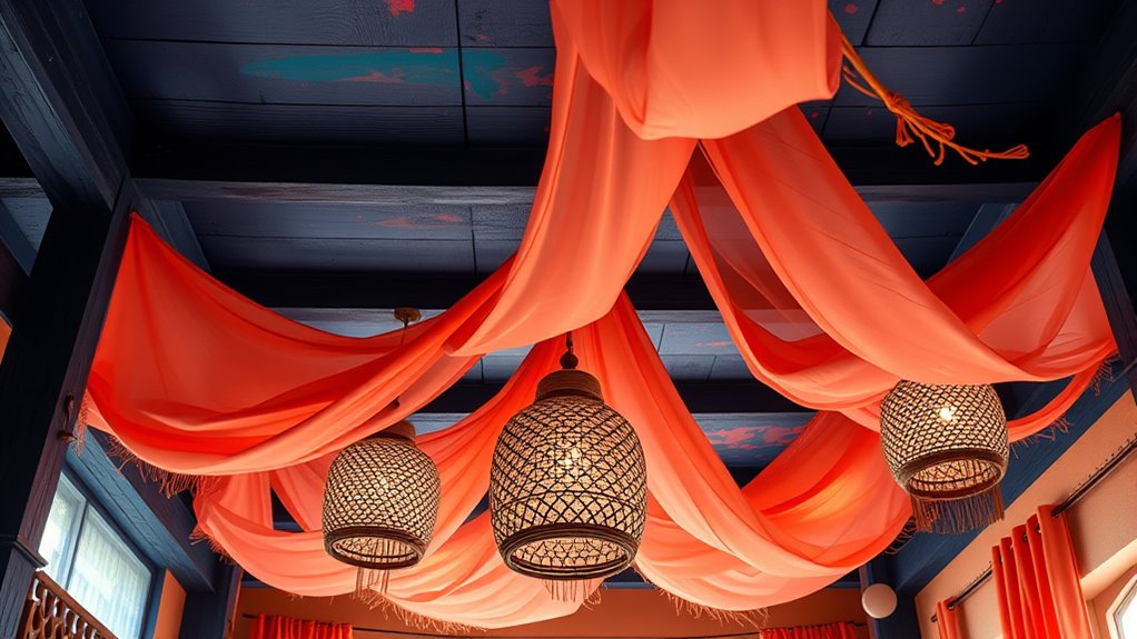 vibrant ceiling color expression