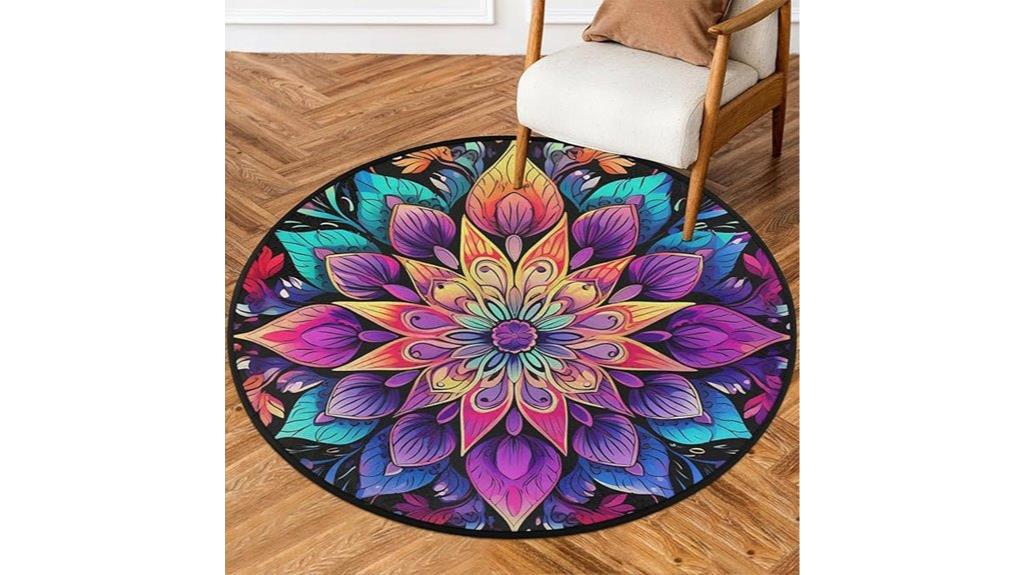 vibrant ethnic boho rug