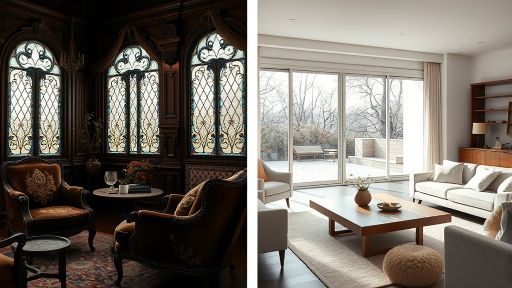 victorian ornate mid century sleek