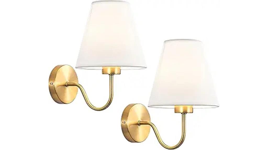 vintage brass wall sconces